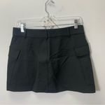 ZARA  Black Cargo Mini Skirt asymmetric closure NWT size M Photo 6
