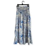 Calypso St. Barth  Coastal Sails Linen Blend Maxi Skirt Size M‎ Photo 1