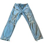 American Eagle  Outfitters Light Blue Distressed Jeans Photo 0