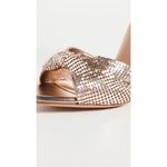 AQUAZZURA Metal Twist 105 Sandal in Satin Gold 36 Womens High Heels Size 5 Photo 4