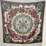 baar beards Italian scarf with reflective silver threads metallic scroll emblem Pink Photo 0