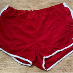 Nike Dri Fit Tempo Women’s Size Large Red Poly Running Shorts Photo 0
