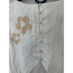 Madewell Annamarie Mini Girly Gauzy Poofy Cotton Dress White Floral NWT size 00 Photo 5