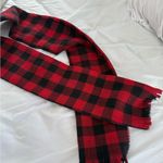 Lane Bryant  Red Black Checkered Plaid Scarf Holidays Christmas New Year NWT Photo 6