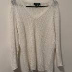 Ralph Lauren Lauren  White linen Sweater large Photo 1