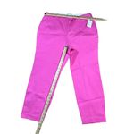 A New Day ‎ Size 17 R Pink Capri Pants Side Zip Skinny Ankle High Rise Fitted Hip Photo 6