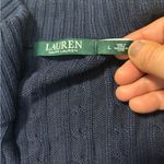 Ralph Lauren Lauren Navy Zip-Up Sweater with Gold Accents Size Large Photo 3