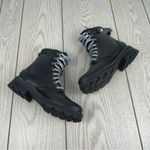 Sorel Women's Lennox Leather Lace-Up STKD WP Boots US6.5 Black / Sea Salt $190 Photo 4