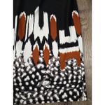 Maya Brooke Black Orange Brown White Plus Size Dress w/ Matching Jacket 18W Photo 2
