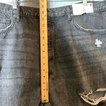 Arizona Jeans Arizona Jean Shorts Womens Juniors Size 21 Black Distressed Hi-Rise Raw Hem NWT Photo 6