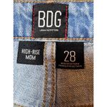 BDG Urban Outfitters High Rise Mom Jeans Light Wash Distressed Size 28 Baggy Y2K Blue Photo 3