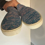 Rothy's The Sneaker Women's Turquoise Melange Slip On Textile Flat Shoe Size 10 Photo 5