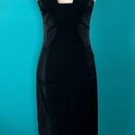 Black Halo  Lena Sheath Dress Black Strapless Boned Bridal Cocktail Size 4 Photo 0