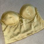 Princess Polly  Light Yellow Bustier Crop Top Photo 6