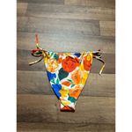 We Wore What  Floral Ruched String Bikini Bottom Woman’s Size XL MSRP $95 NEW Photo 6