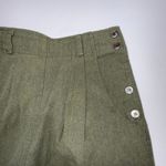 Esprit Vintage 90s Mom High Rise Y2K Pleated Linen Blend Olive Trousers Size 7/8 Photo 10