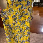 Club Monaco  Yellow and Blue Floral Jumpsuit Photo 4