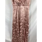 Lulus New  Dress Radiant Refinement Dusty Rose Satin Jacquard Maxi Dress size XS Photo 3