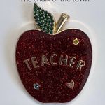 BaubleBar | Red Apple Teacher Brooch š Photo 2