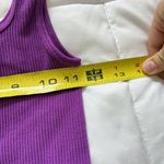 ZARA  Womens Size XS/Small Cropped Ribbed Tank Top Purple Breathable Soft Photo 1