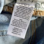 PacSun Denim Skirt 25 Mini Light Wash Raw Hem Exposed Button Fly Casual Photo 3