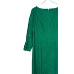 Talbots  Women's Dress 3/4 Sleeve Lace Kelly Shift‎ Scalloped Hem Green Size 8 Photo 9