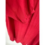 Madewell  Red V-Neck Long Sleeve High Low Shift Dress Women's Size Small S Photo 4