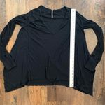 Free People waffle cotton blend V neck, oversized, long sleeve top, size XS Photo 9