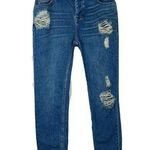 Free People Distressed Button Fly Boyfriend Jeans Photo 0