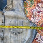 B_Envied  Wmn Sz L Ombré Denim Sleeveless Mini Western  Style Belted Dress Photo 4