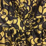 Juicy Couture Y2K Baby Doll Top Size 0 Silk  Green Gold Floral Back Ties Halter Photo 3