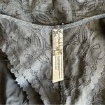Free People  Intimates Galloon Lace Racerback Bra Graphite Gray Womens Size Large Photo 4