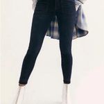 Free People We The Free Ivy Mid Rise Released Hem Skinny Jeans in Color Seal Blue | Size 27 Photo 0