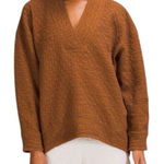 Lululemon | Women’s Rippled V-Neck Pullover Copper Brown Size 4 Photo 0