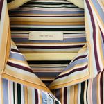 Faithfull the Brand Sz M Oversized Organic Cotton Striped Dress Shirt Blouse Photo 4