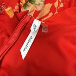 Ny Collection Women’s Red Floral Print Ruffle Knee Length Dress Size Large Photo 6