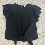 Miami Women's Black Eyelet Sleeve Top Brand New Photo 0