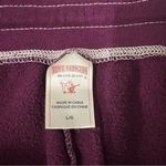 True Religion Y2K soft wide leg sweatpants, pull up elastic waist, magenta L Photo 1