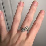 Sunflower Toi Et Moi Diamond Peridot 14k White Gold Ring 5 Photo 10