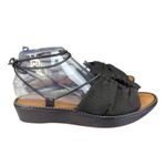 Dries Van Noten Dries‎ Van Noten Womens Black Fabric Lace Up Ankle Tie Flats Sandals Size 38 Photo 1