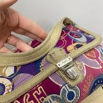 Coach  Poppy C‎ Metallic Layla Graffiti Metallic Demi Satchel Shoulder Swing Bag Photo 6