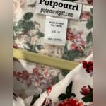 NWOT Potpourri Size 2X Rose Floral Print Button Down Denim Shacket Top Pockets Pink Photo 11