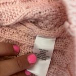 52Seven Oversized Baby Pink Cable Knit Sweater Size Medium Photo 5