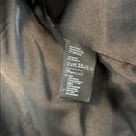 H&M Faux Fur Burgundy + Navy Toned Faux Leather Trim Coat Photo 11