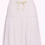See By Chloe Tiered cotton and silk blend crepon midi white size 12 Photo 2