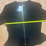 DKNY NWT  Black Full Zip Peplum Suit Jacket Blazer Women’s Size 14p Photo 3