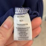 TCEC  Navy Bell Sleeve V Neck Pullover Mini Dress Sz L Photo 4