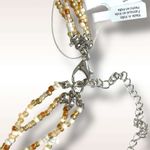 Free People Glass Beads Layered Choker Necklace Summer Dive Ivory NWT Bohemian Photo 2