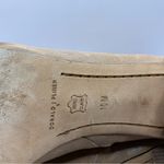 Donald Pliner  Women's Greco Tan Leather Peep Toe Stacked Block Heel Booties 10M Photo 7