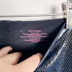 Commando • Faux Leather Animal-Print Leggings in Navy Snake blue black reptile Photo 4